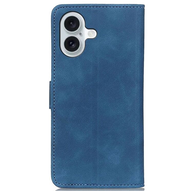 Чехол-книжка KHAZNEH Retro Wallet для Apple iPhone 16 - Blue: фото 5 из 8