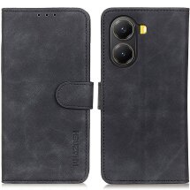 Чохол-книжка KHAZNEH Retro Wallet для Xiaomi Poco X7 Pro - Black: фото 1 з 8