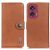 Чехол-книжка KHAZNEH Wallet Cover для Motorola Edge 50 Fusion - Brown: фото 1 из 8