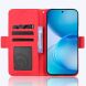 Чехол-книжка с карманами Deexe Wallet Stand для OPPO Reno 16 / 16 Pro - Red (413242R). Фото 5 из 17