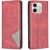 Чехол-книжка с карманами UniCase Geometric Pattern для Honor 600 Lite - Red: фото 1 из 10