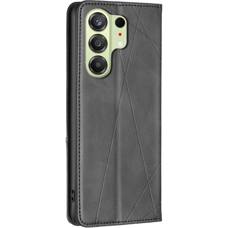 Чехол-книжка с карманами UniCase Geometric Pattern для TECNO Camon 50 - Black: фото 3 из 10