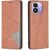 Чехол-книжка с карманами UniCase Geometric Pattern для Xiaomi Redmi Note 17 - Brown: фото 1 из 10