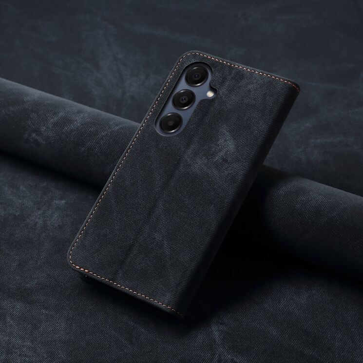 Чехол-книжка с карманами UniCase Jeans Wallet для Samsung Galaxy S26 (S942) - Black: фото 7 из 7