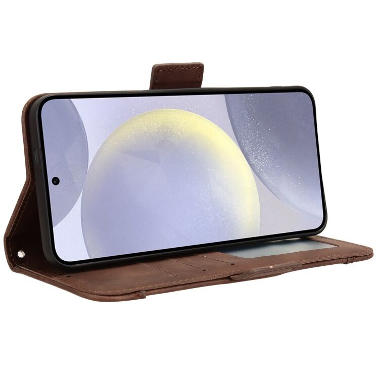 Чехол-книжка с кармашками Deexe Wallet Stand для Samsung Galaxy S26 FE - Brown (412778Z) Чехол-книжка с кармашками Deexe Wallet Stand для Samsung Galaxy S26 FE - Brown: фото 6 из 15