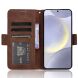 Чехол-книжка с кармашками Deexe Wallet Stand для Samsung Galaxy S26 FE - Brown (412778Z). Фото 5 из 15