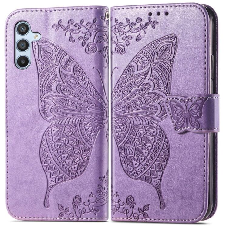Чехол-книжка UniCase Butterfly Pattern для Samsung Galaxy A56 (A566) - Light Purple: фото 1 из 9
