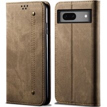 Чехол-книжка UniCase Jeans Wallet для Google Pixel 8A - Khaki: фото 1 из 6