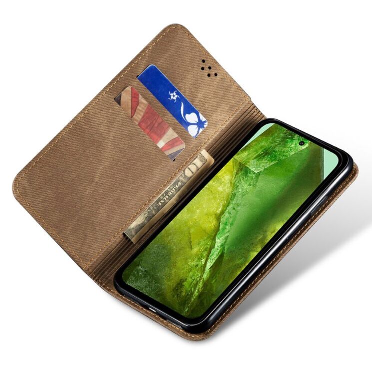 Чохол-книжка UniCase Jeans Wallet для Google Pixel 8A - Khaki: фото 3 з 6