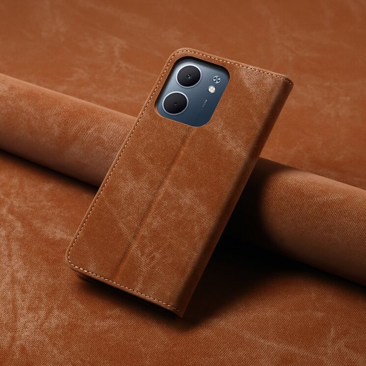 Чохол-книжка UniCase Jeans Wallet для OPPO A5x - Coffee: фото 7 з 7