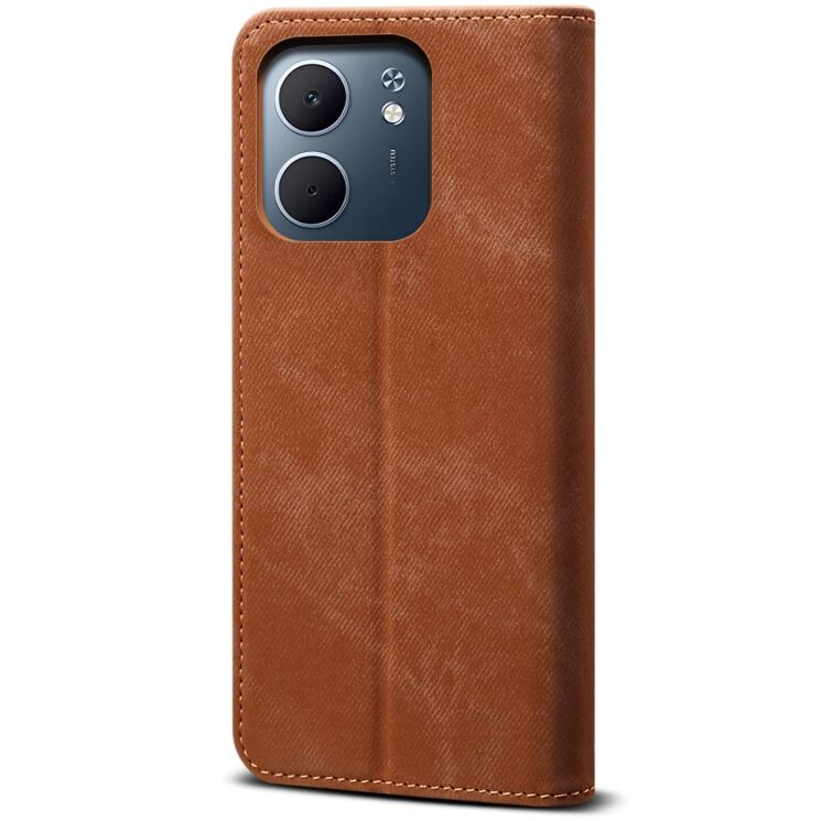 Чохол-книжка UniCase Jeans Wallet для OPPO A5x - Coffee: фото 6 з 7