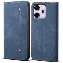 Чохол-книжка UniCase Jeans Wallet для OPPO Reno 14 5G - Blue: фото 1 з 7
