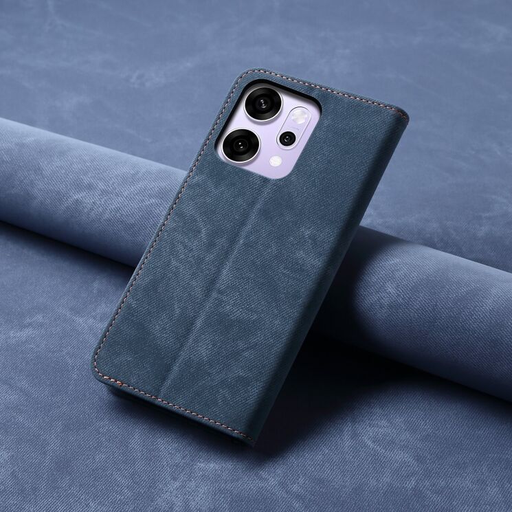 Чохол-книжка UniCase Jeans Wallet для OPPO Reno 14 5G - Blue: фото 7 з 7