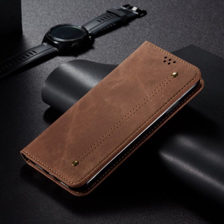 Чохол-книжка UniCase Jeans Wallet для Samsung Galaxy A04s (A047) / A13 5G (A136) - Coffee: фото 7 з 7