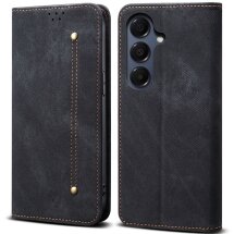 Чехол-книжка UniCase Jeans Wallet для Samsung Galaxy S25 FE (S731) - Black: фото 1 из 7