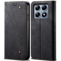 Чехол-книжка UniCase Jeans Wallet для Xiaomi 14T - Black: фото 1 из 6