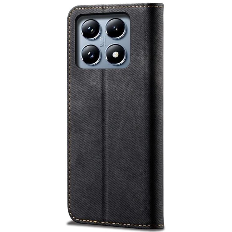 Чехол-книжка UniCase Jeans Wallet для Xiaomi 14T - Black: фото 5 из 6