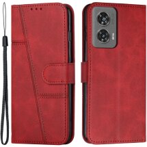 Чехол-книжка UniCase Jet Cover для Motorola Edge 50 Fusion - Red: фото 1 из 10