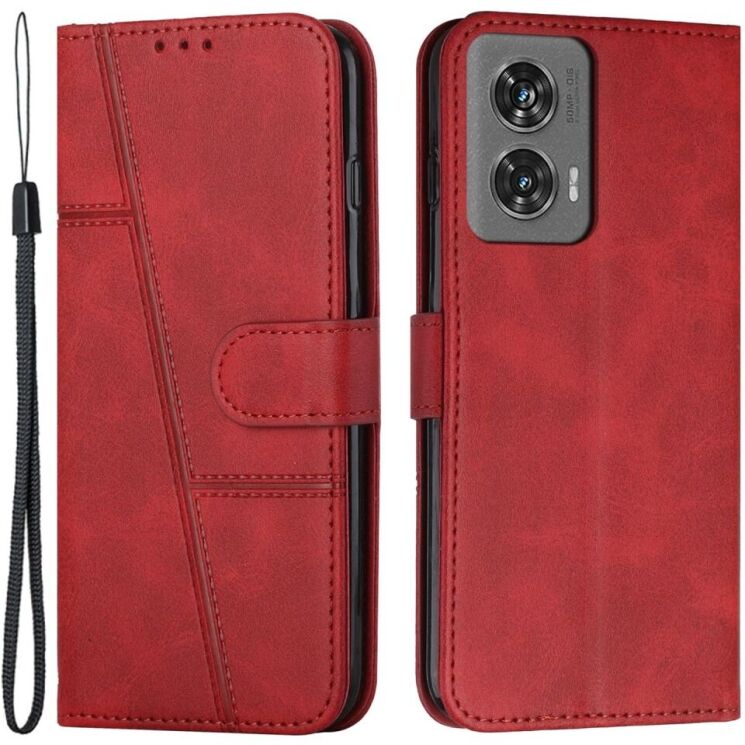 Чехол-книжка UniCase Jet Cover для Motorola Edge 50 Fusion - Red: фото 1 из 10