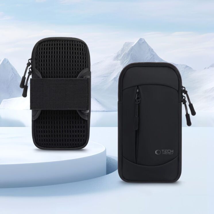 Чехол на руку Tech-Protect M6 Universal Armband (5906302375707) - Black: фото 5 из 11