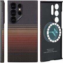 Защитный чехол Pitaka StarPeak MagEZ Case 4 для Samsung Galaxy S24 Ultra (S928) FS2401U - Sunset: фото 1 из 14