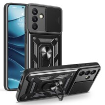 Чохол із захистом камери Deexe Armor Shield для Samsung Galaxy A18 / A17 (A175) / A26 (A266) - Black: фото 1 з 10