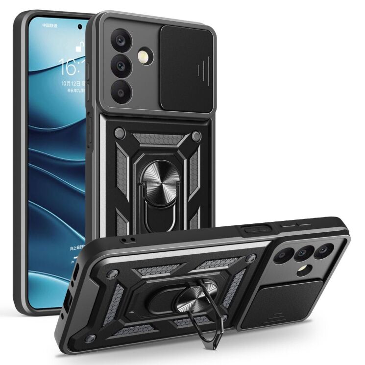 Чохол із захистом камери Deexe Armor Shield для Samsung Galaxy A18 / A17 (A175) / A26 (A266) - Black (385065B) Чохол із захистом камери Deexe Armor Shield для Samsung Galaxy A18 / A17 (A175) / A26 (A266) - Black: фото 1 з 10