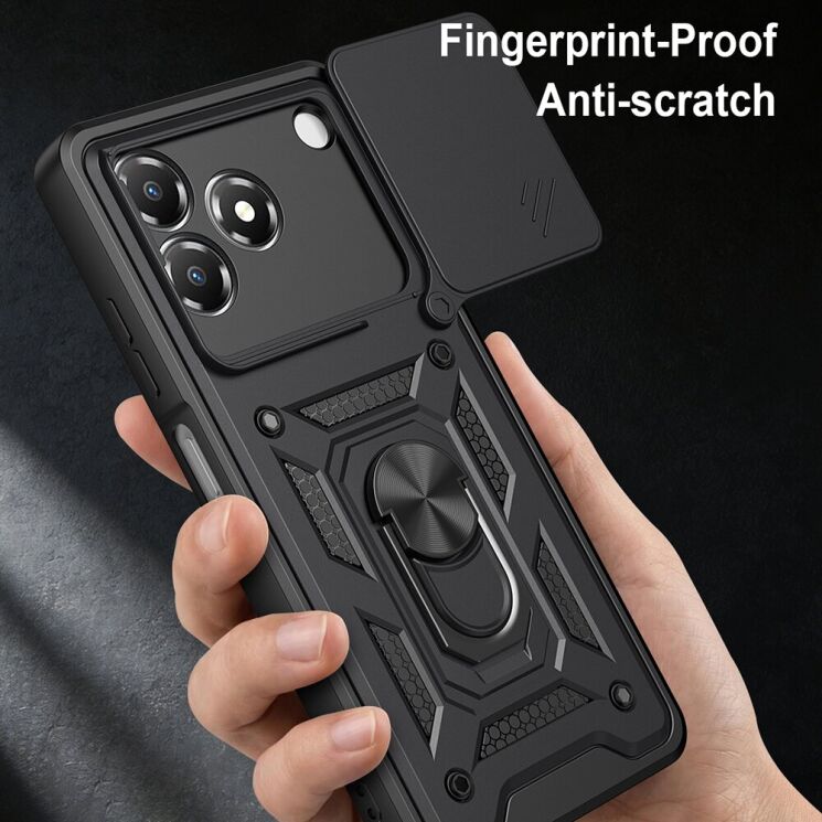 Чохол із захистом камери Deexe Armor Shield для ZTE Blade A36 - Red (402516R) Чохол із захистом камери Deexe Armor Shield для ZTE Blade A36 - Red: фото 7 з 9