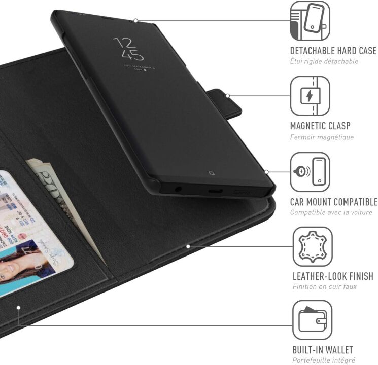 Чехол Skech Polo Book для Samsung Galaxy Note 10 (N970) SK100-PB-BLK - Black: фото 8 из 9