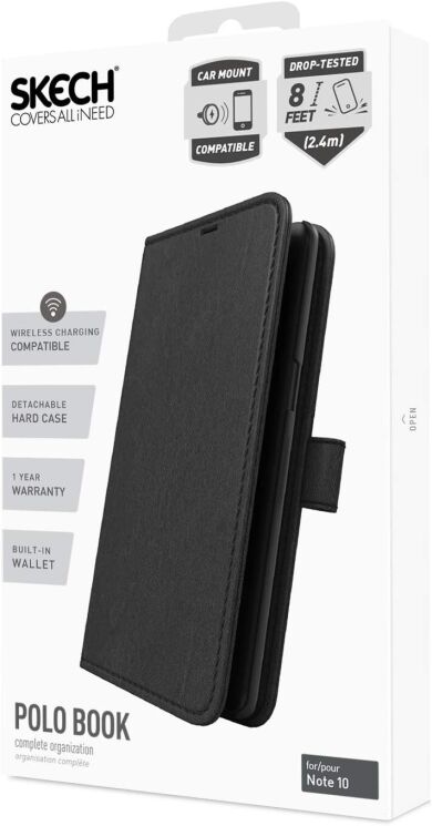 Чехол Skech Polo Book для Samsung Galaxy Note 10 (N970) SK100-PB-BLK - Black: фото 9 из 9