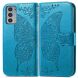 Чохол UniCase Butterfly Pattern для Motorola Edge 20 - Blue (289007L). Фото 2 з 9