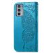 Чохол UniCase Butterfly Pattern для Motorola Edge 20 - Blue (289007L). Фото 4 з 9