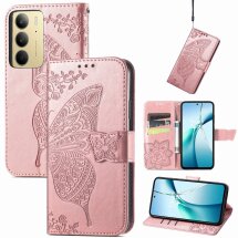 Чехол UniCase Butterfly Pattern для Realme C75 - Rose Gold: фото 1 из 9