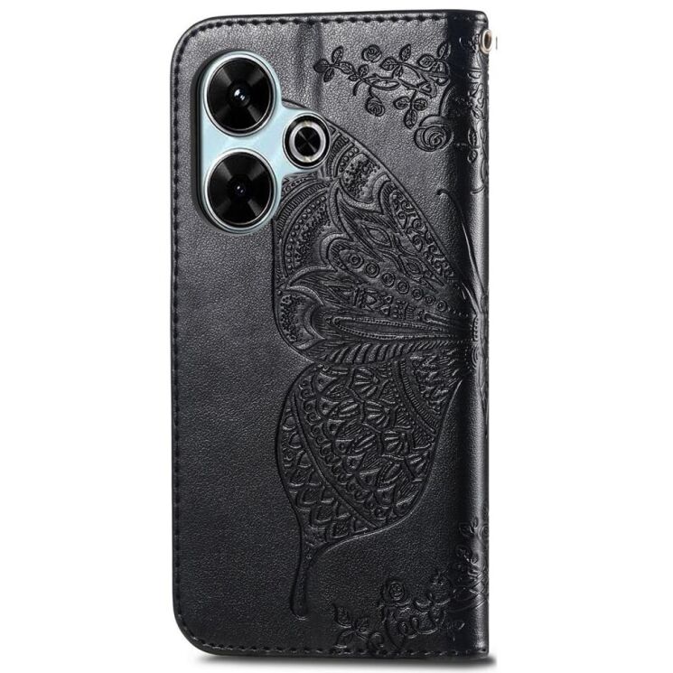 Чехол UniCase Butterfly Pattern для Xiaomi Redmi 13 - Black: фото 5 из 7