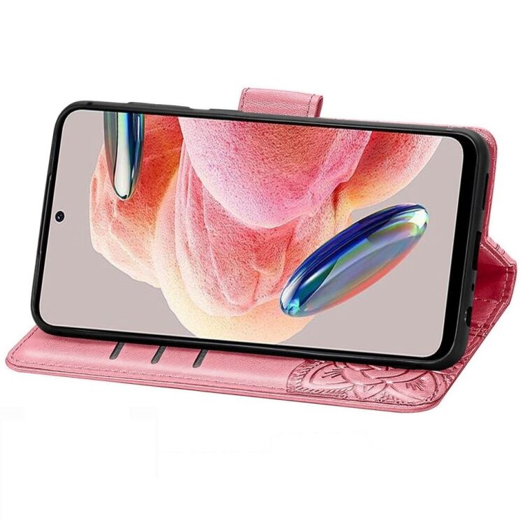 Чехол UniCase Butterfly Pattern для Xiaomi Redmi Note 12 - Pink: фото 3 из 9