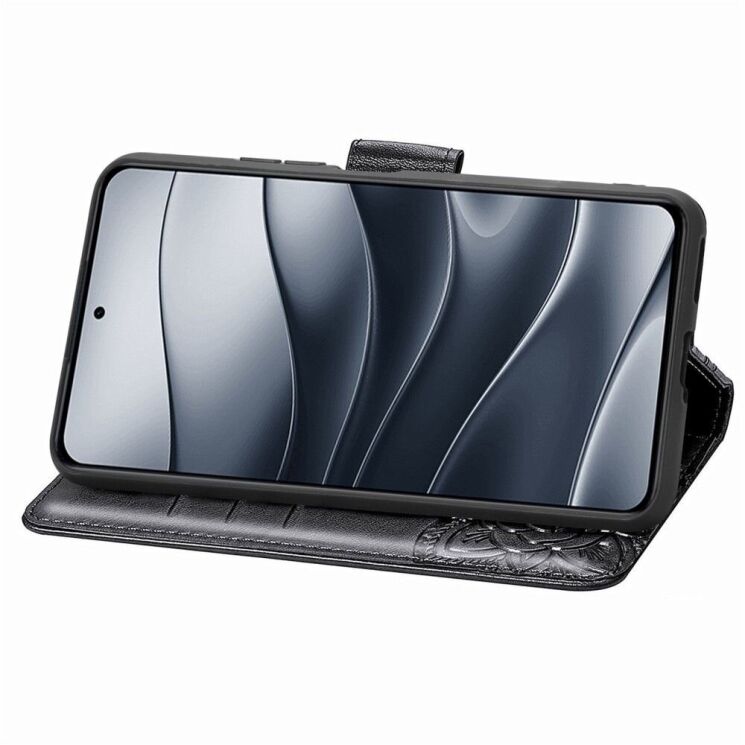 Чехол UniCase Butterfly Pattern для Xiaomi Redmi Note 14 5G - Black: фото 3 из 9