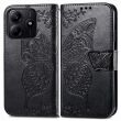Чехол UniCase Butterfly Pattern для Xiaomi Redmi Note 14 5G - Black (373311B)