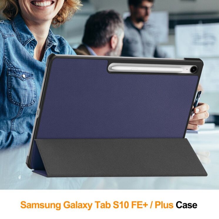 Чехол UniCase Slim для Samsung Galaxy Tab S10 FE Plus - Black: фото 5 из 11