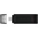 Флеш-накопитель Kingston DT 70 64GB Type-C (DT70/64GB) - Black (989917B). Фото 1 из 4