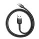 Кабель Baseus Cafule USB to Type-C (3A, 0.5m) CATKLF-AG1 - Black / Gray (895937BH). Фото 2 з 18