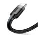 Кабель Baseus Cafule USB to Type-C (3A, 0.5m) CATKLF-AG1 - Black / Gray (895937BH). Фото 5 з 18