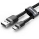 Кабель Baseus Cafule USB to Type-C (3A, 0.5m) CATKLF-AG1 - Black / Gray (895937BH). Фото 3 з 18