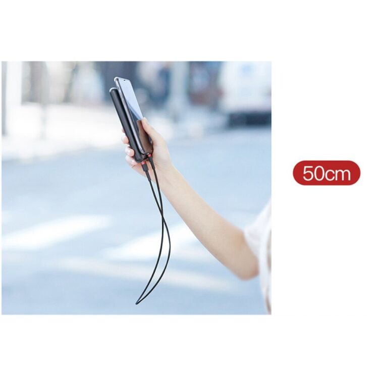 Кабель Baseus Cafule USB to Type-C (3A, 0.5m) CATKLF-A09 - Red: фото 16 з 18