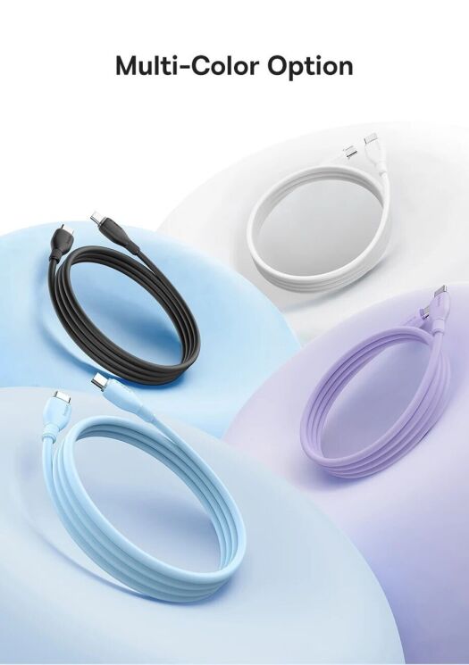 Кабель Baseus Pudding Series Type-C to Type-C (100W, 2m) P10355702111-01 - Black (896189B) Кабель Baseus Pudding Series Type-C to Type-C (100W, 2m) P10355702111-01 - Black: фото 23 з 26