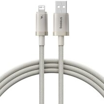 Кабель Baseus Titanium Alloy USB to Lightning (2.4A, 1m) P10378102 - Galaxy Titanium Gold: фото 1 из 20
