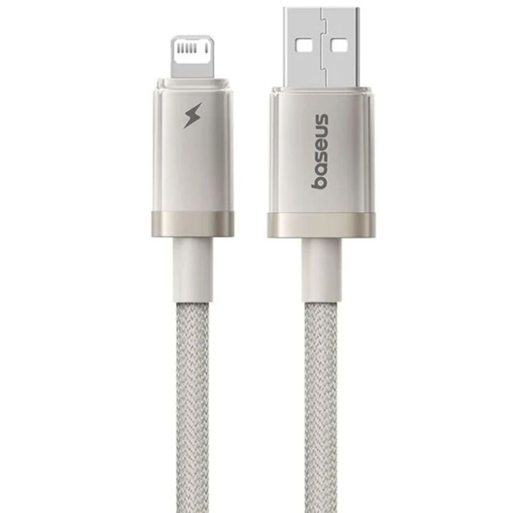 Кабель Baseus Titanium Alloy USB to Lightning (2.4A, 1m) P10378102 - Galaxy Titanium Gold: фото 2 из 20