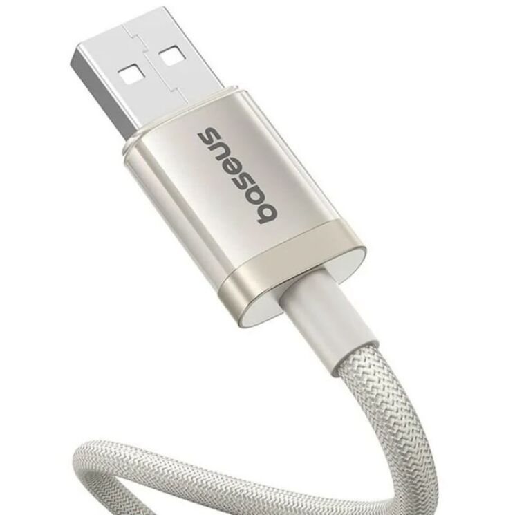 Кабель Baseus Titanium Alloy USB to Lightning (2.4A, 1m) P10378102 - Galaxy Titanium Gold: фото 3 из 20