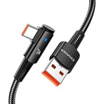 Кабель ESSAGER Sunset USB to Type-C (100W, 7A, 1m) EXCWT7A-CG01-P - Black: фото 1 з 10