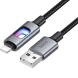 Кабель Hoco U144 USB to Lightning (2.4A, 1.2m) - Black (896454B). Фото 2 из 5