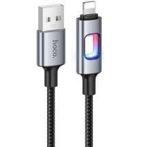 Кабель Hoco U144 USB to Lightning (2.4A, 1.2m) - Black: фото 1 из 5